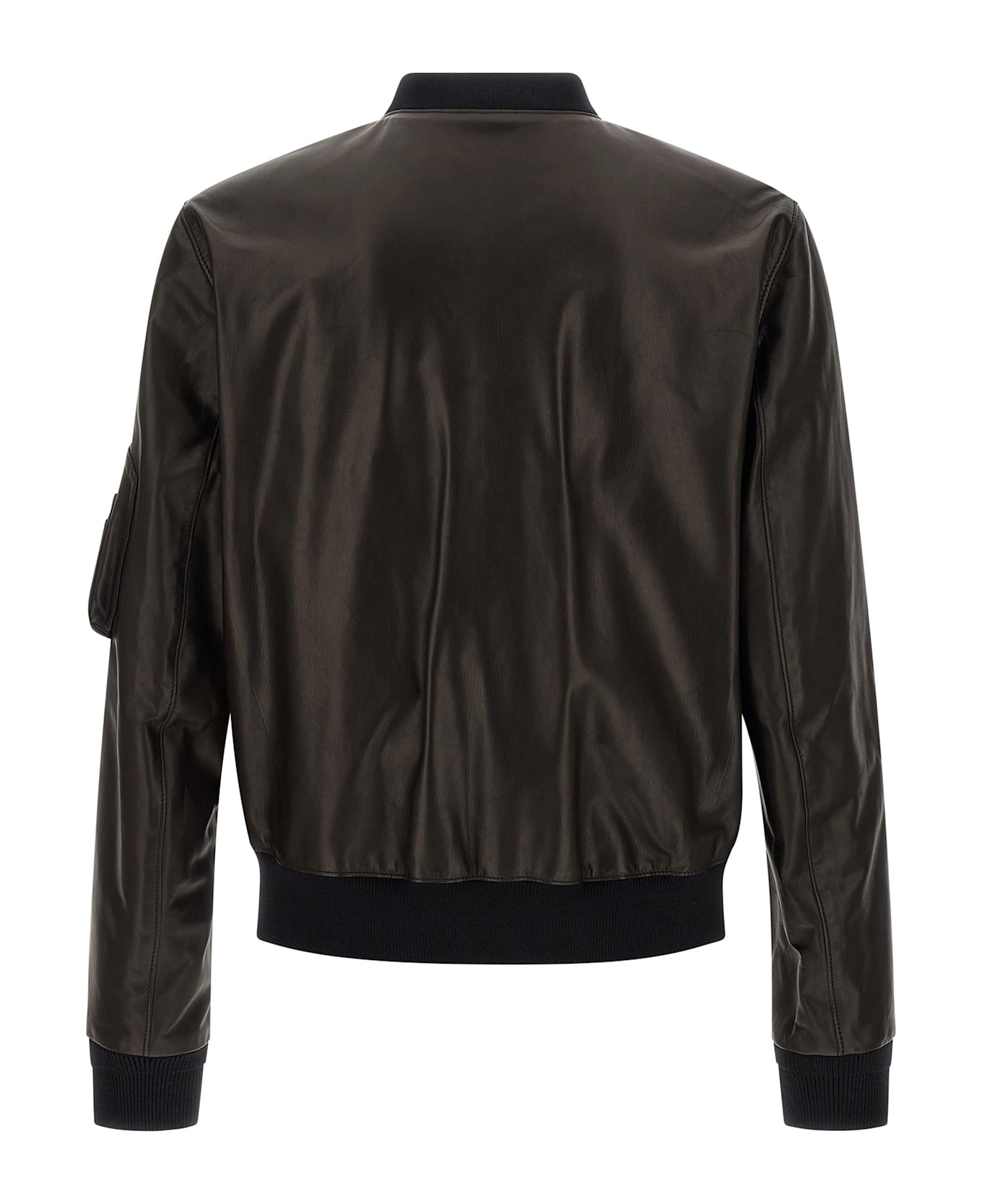 Leather Bomber Jacket - 2