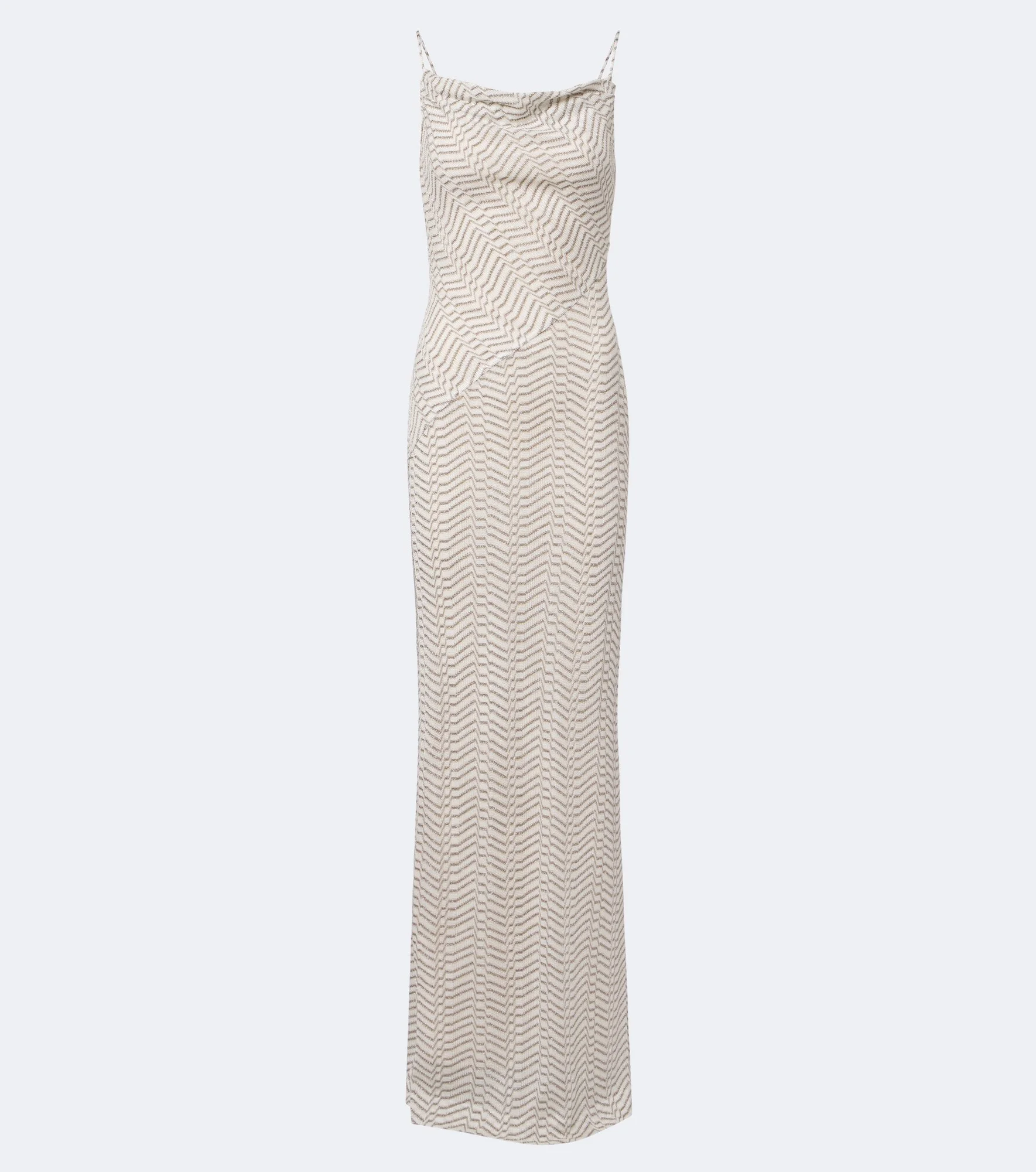 Zigzag lamé maxi dress - 1