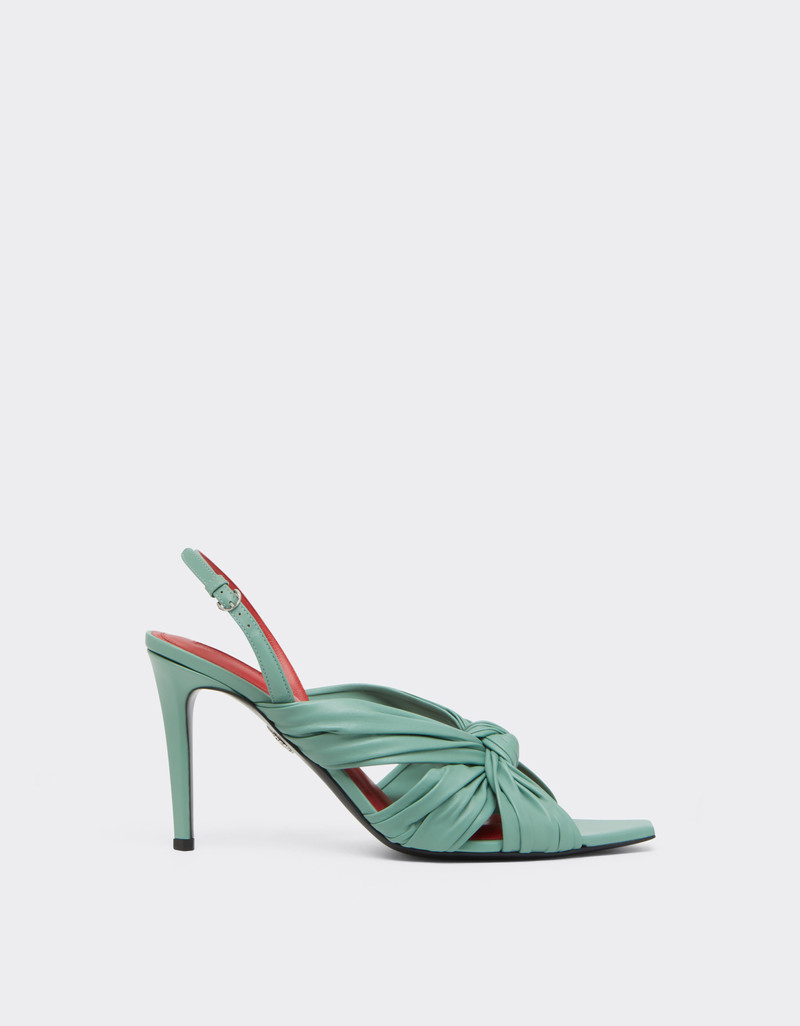 Leather slingback sandal 1