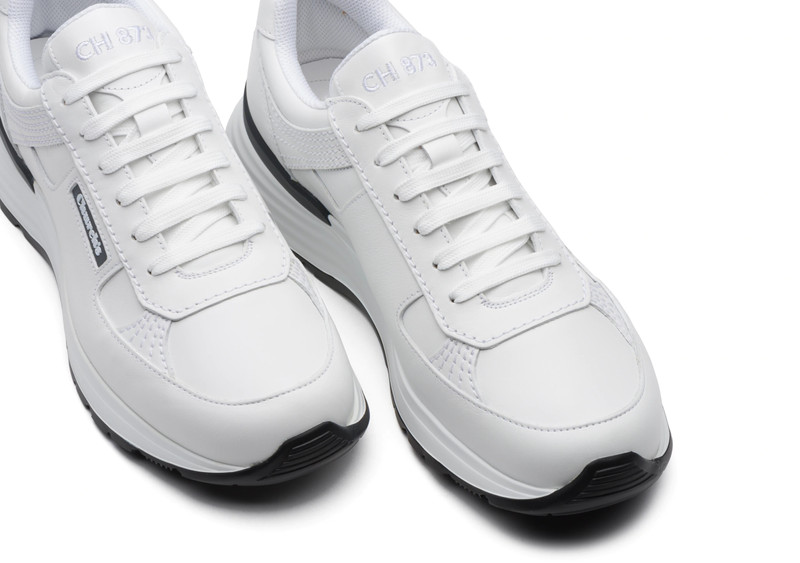 Ch873
Plume Calf Leather Retro Sneaker White 4