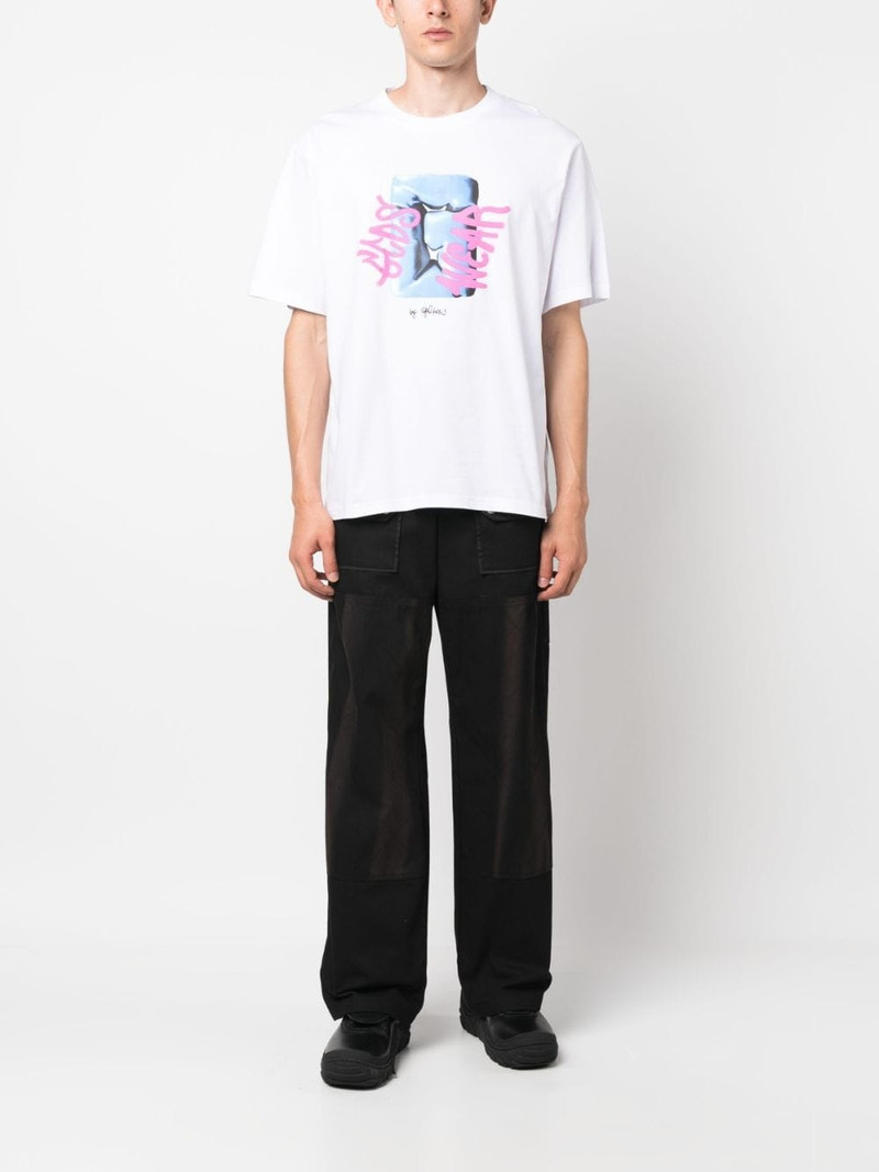GCDS logo-print cotton T-shirt outlook