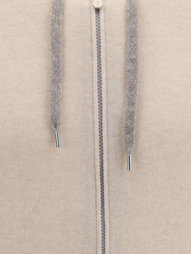 BRUNELLO CUCINELLI Pure Cashmere Zip-Up Hoodie 4