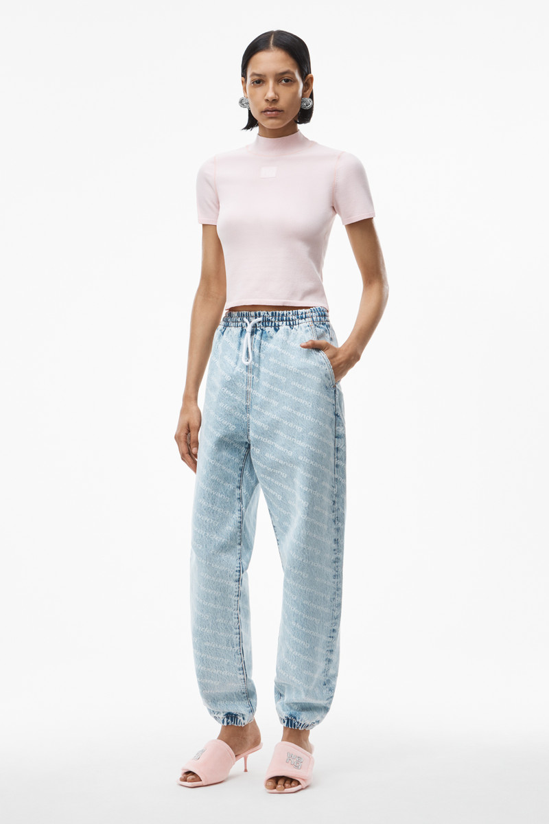 MOCK NECK TOP IN BODYCON KNIT 5