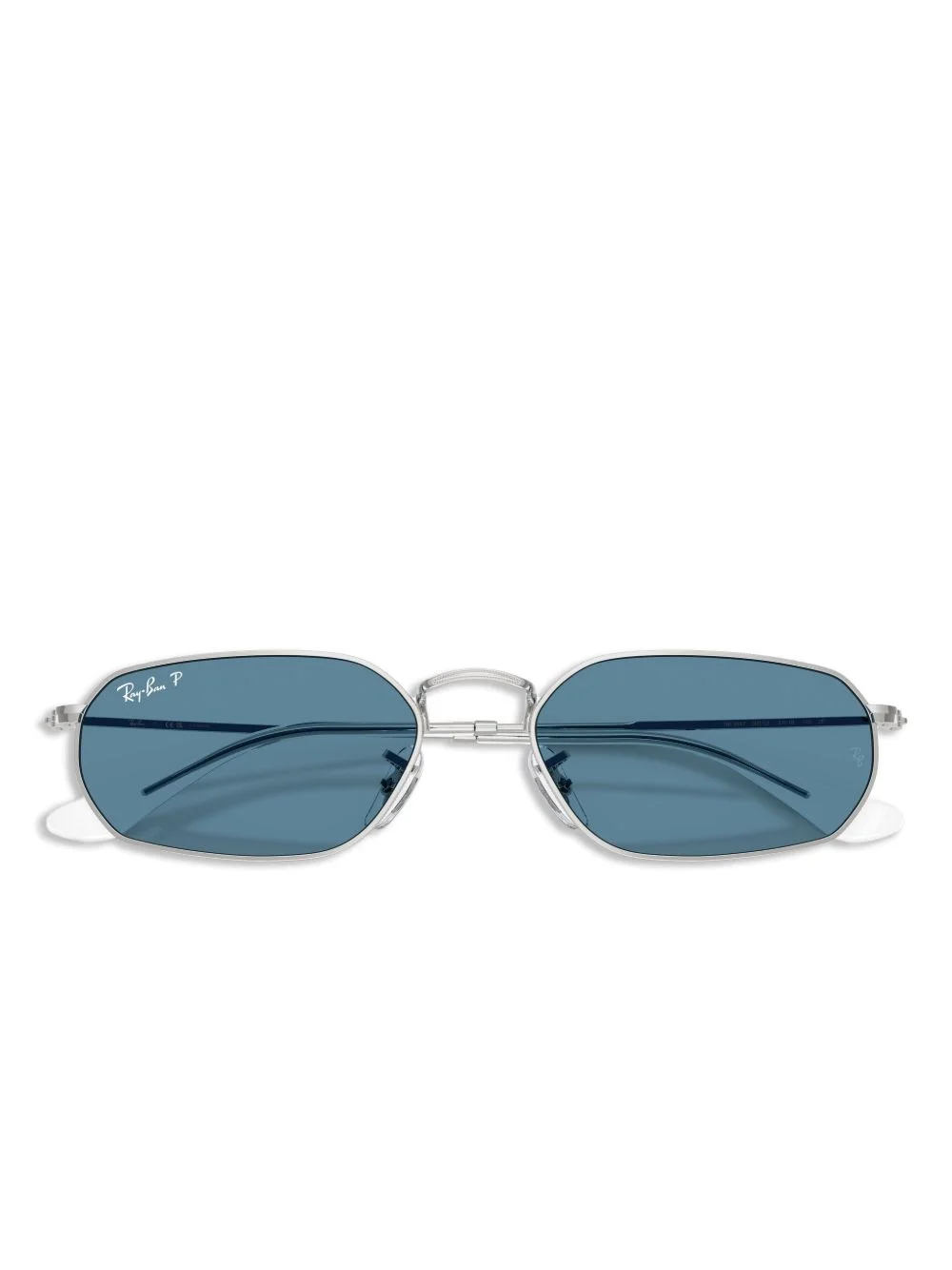 branded geometric sunglasses - 1