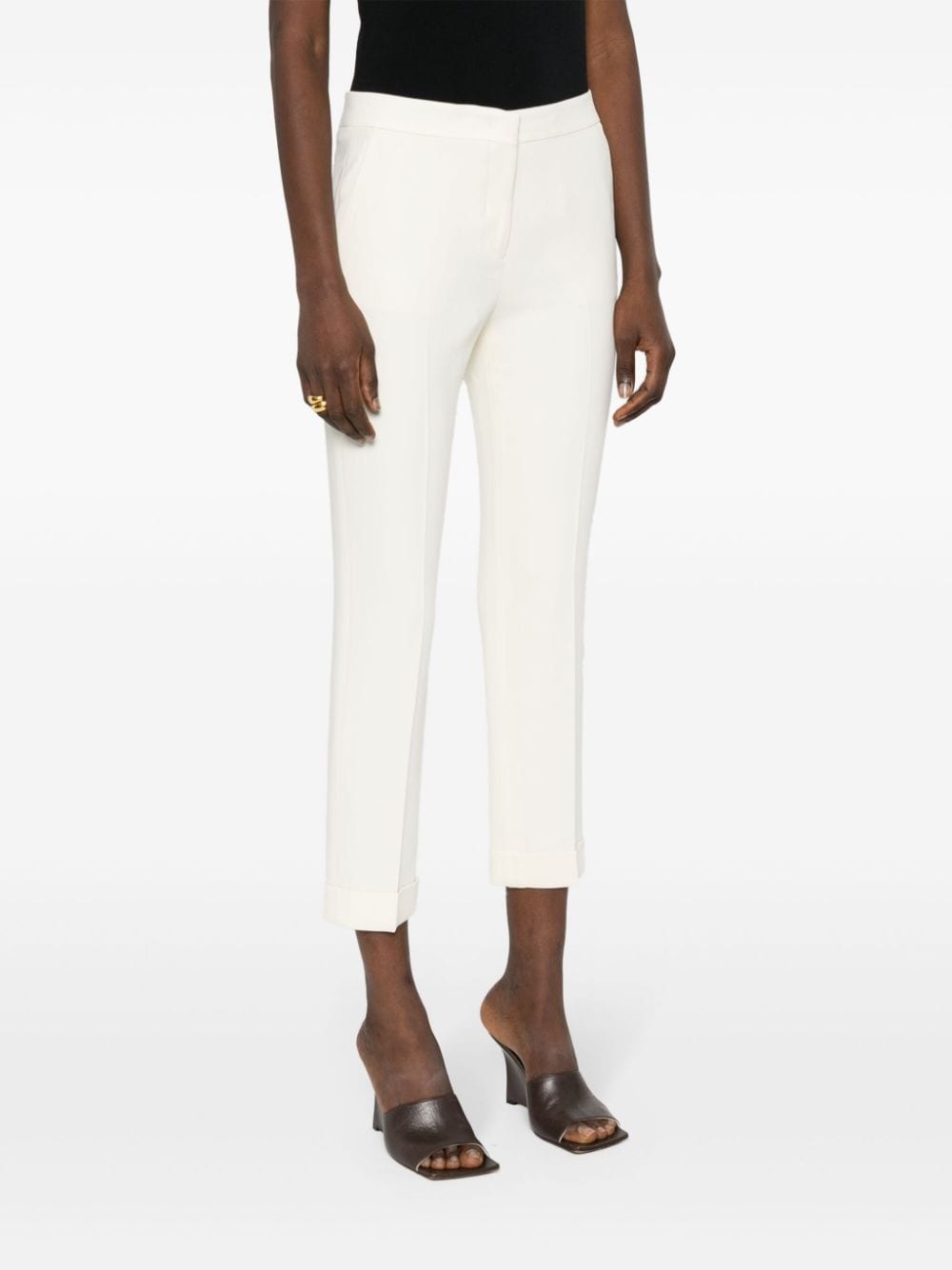 cropped high-rise trousers - 3