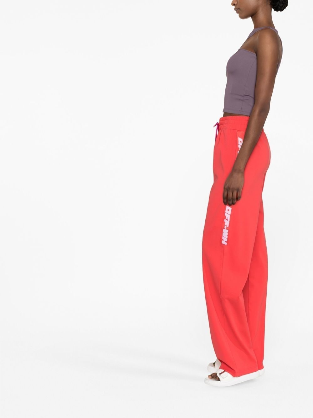 logo-print track pants - 3