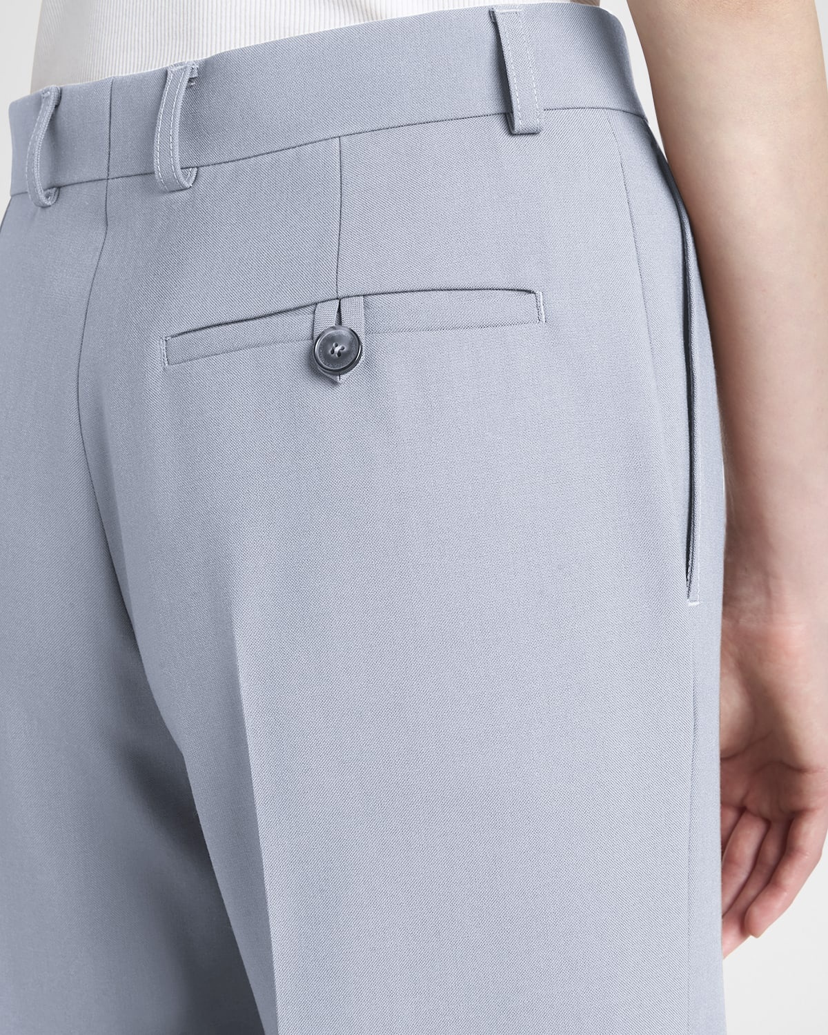 Flared Suiting Wool Trousers - 5