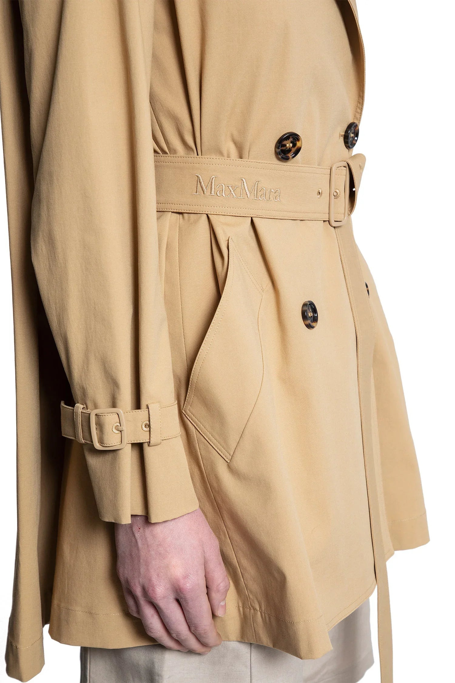 Double-Breasted-Short-Trench-Coat - 4