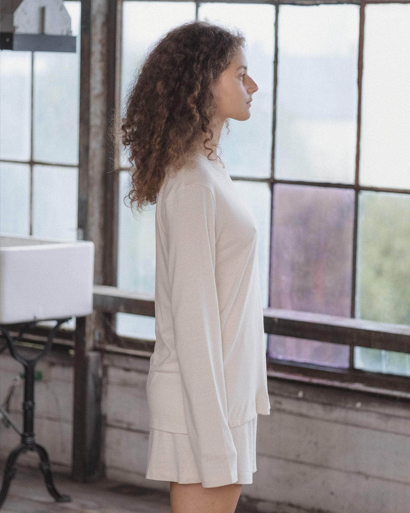 Silk Long Sleeve Tee - Wild Silk Jersey 4