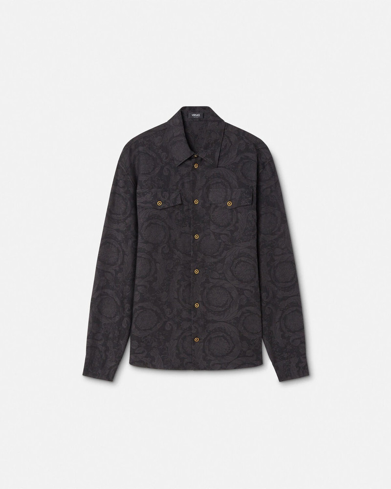 Barocco Jacquard Chambray Shirt 1