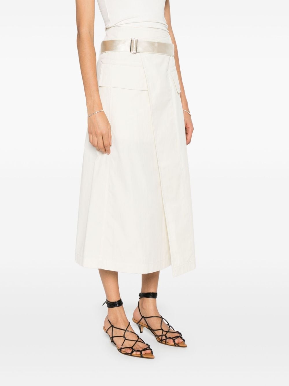 wrap midi skirt - 3