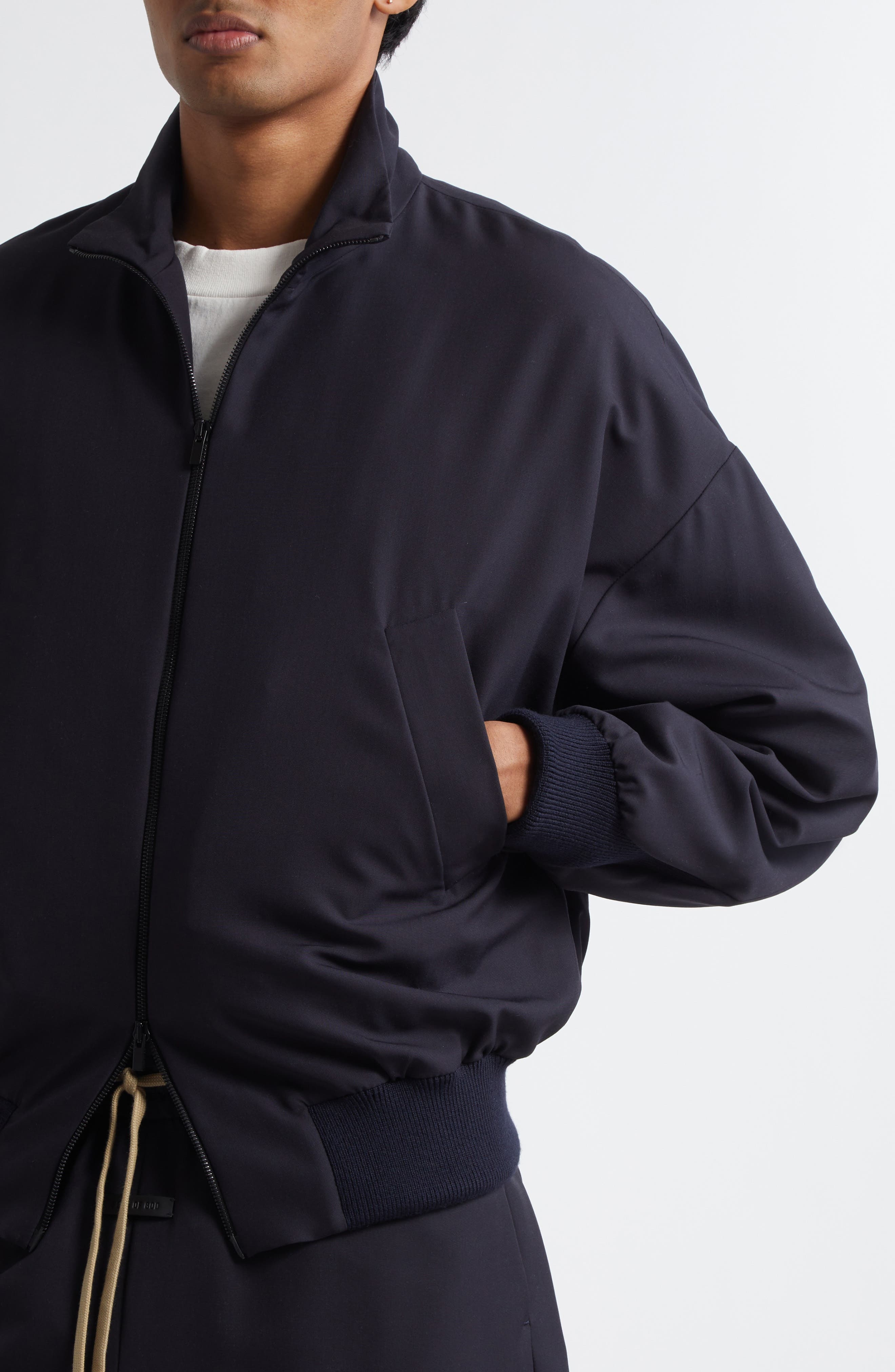 Fear of God High Neck Track Jacket in Navy at Nordstrom - 5