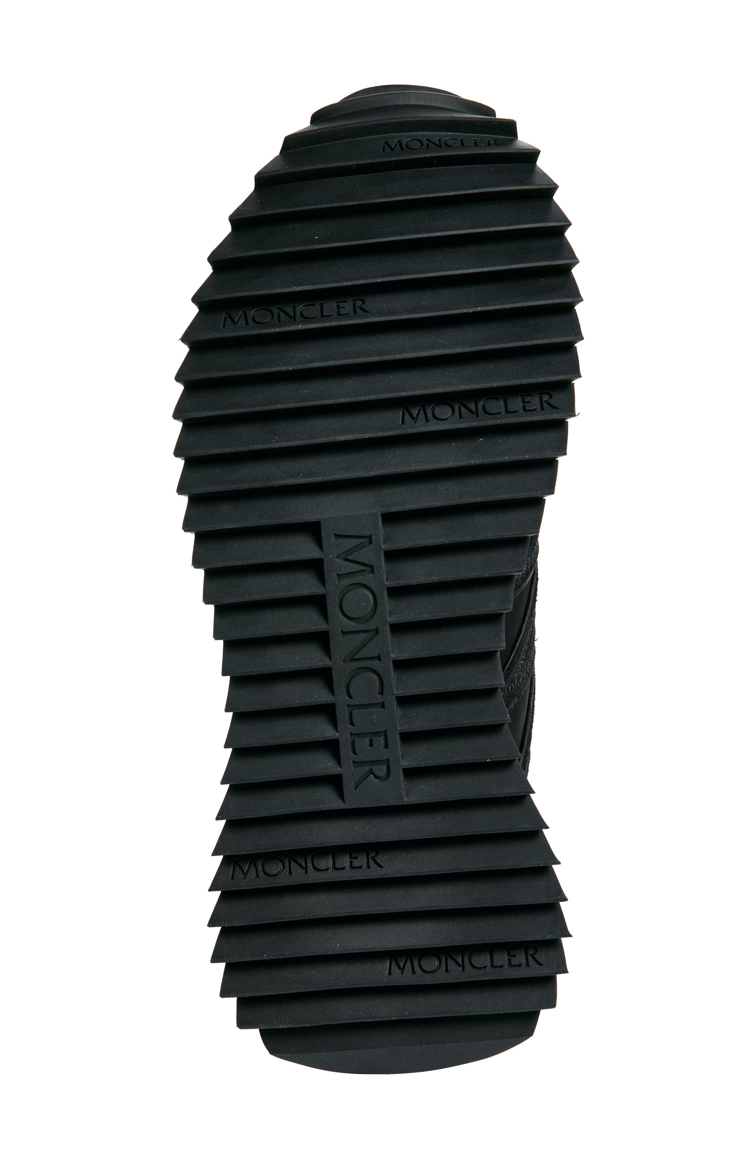 Moncler Pacey Mixed Media Sneaker in Black at Nordstrom - 6