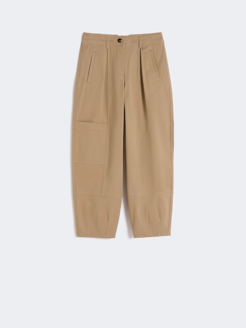 BAUTTA Cotton bull denim cargo trousers - SAND 1