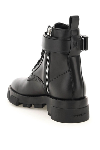 Givenchy TERRA LEATHER COMBAT BOOTS outlook