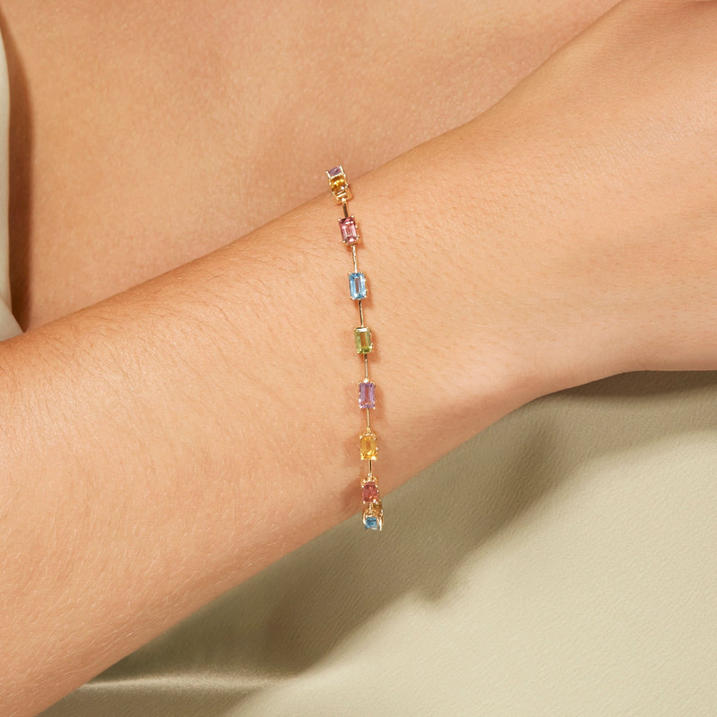 STONE AND STRAND Candyland Unicorn Tennis Bracelet outlook