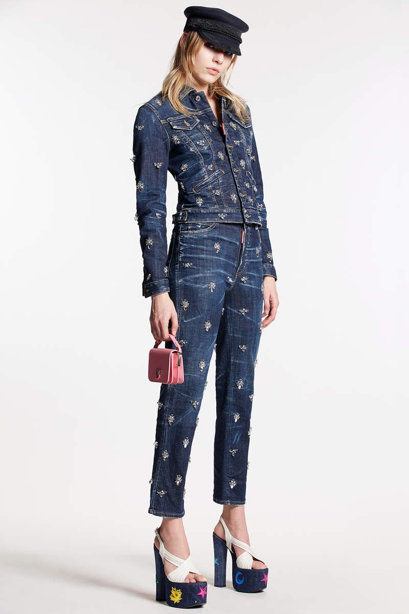 CRYSTAL FLIES WASH BOSTON JEANS - 1