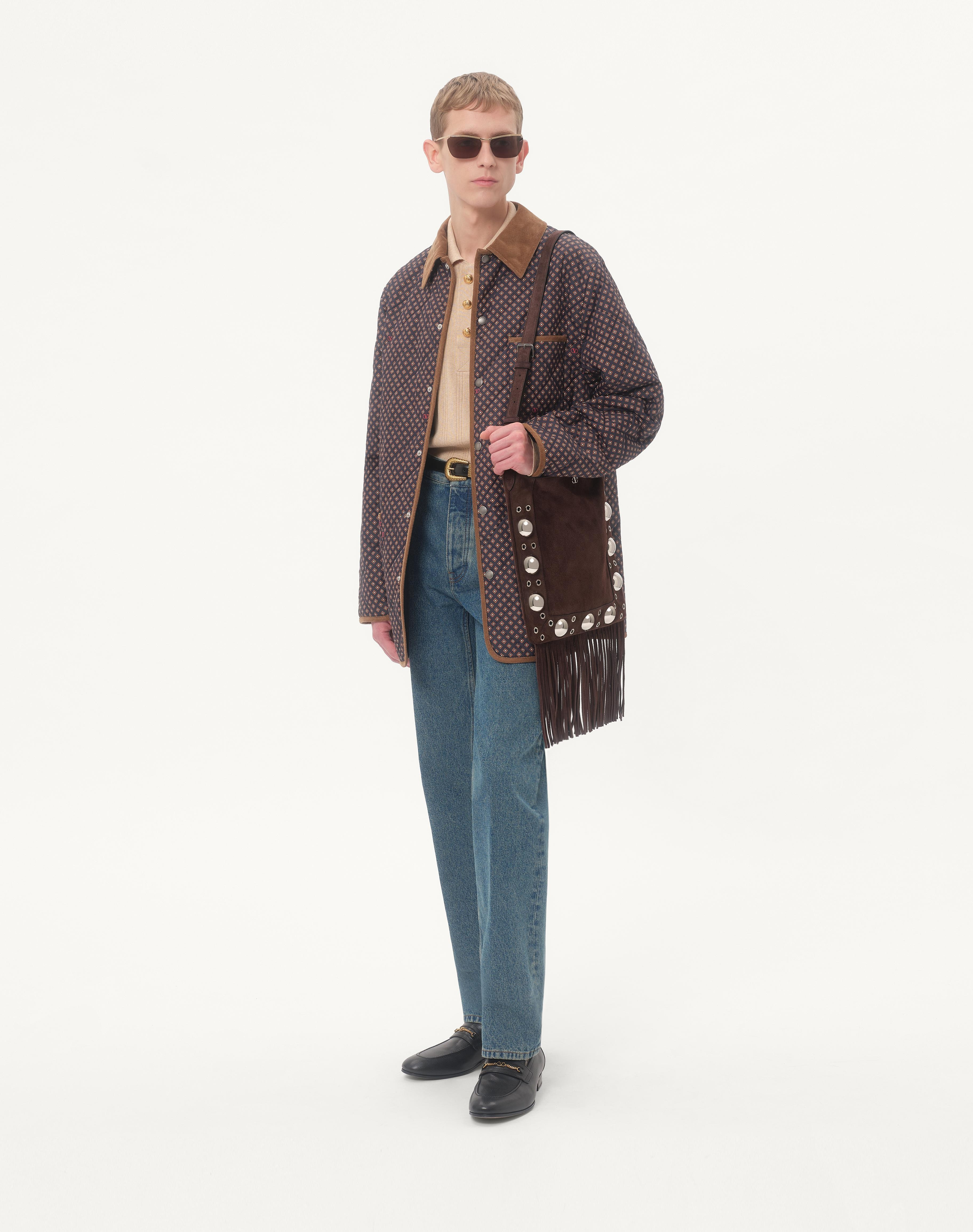 VALENTINO GARAVANI NELLCÔTE SUEDE SHOULDER BAG WITH FRINGES - 2