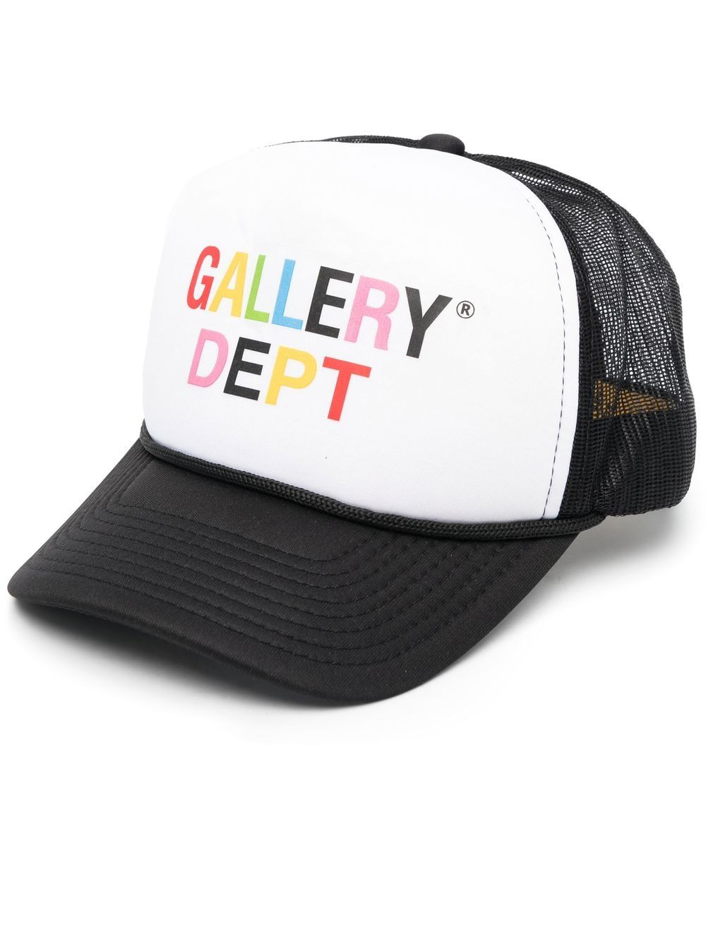 logo-print panelled cap - 1