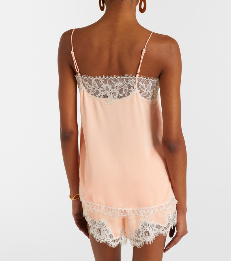 Hanna lace-trimmed satin camisole 4