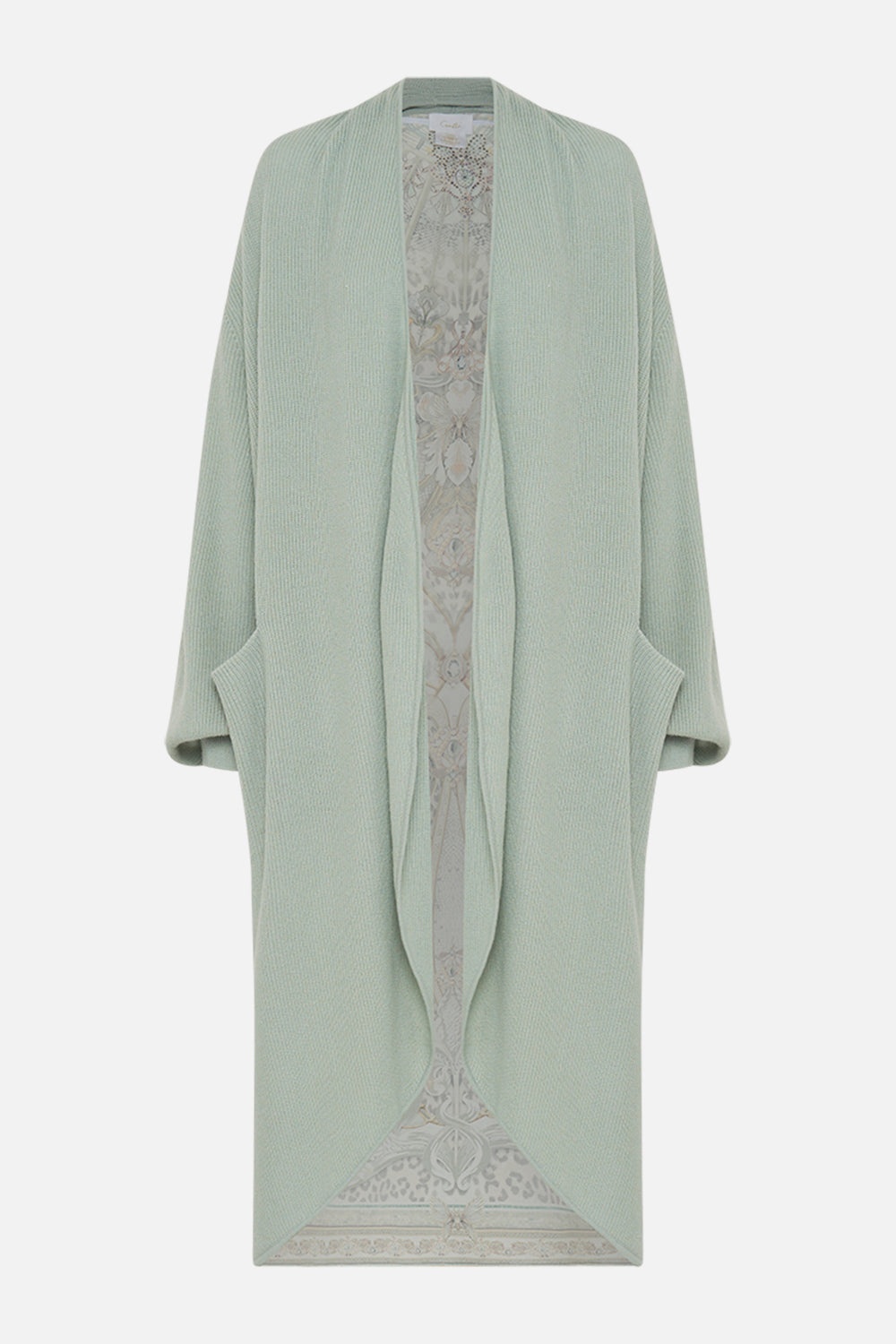 WOOL CASHMERE KNIT LAYER WITH SILK BACK - 1