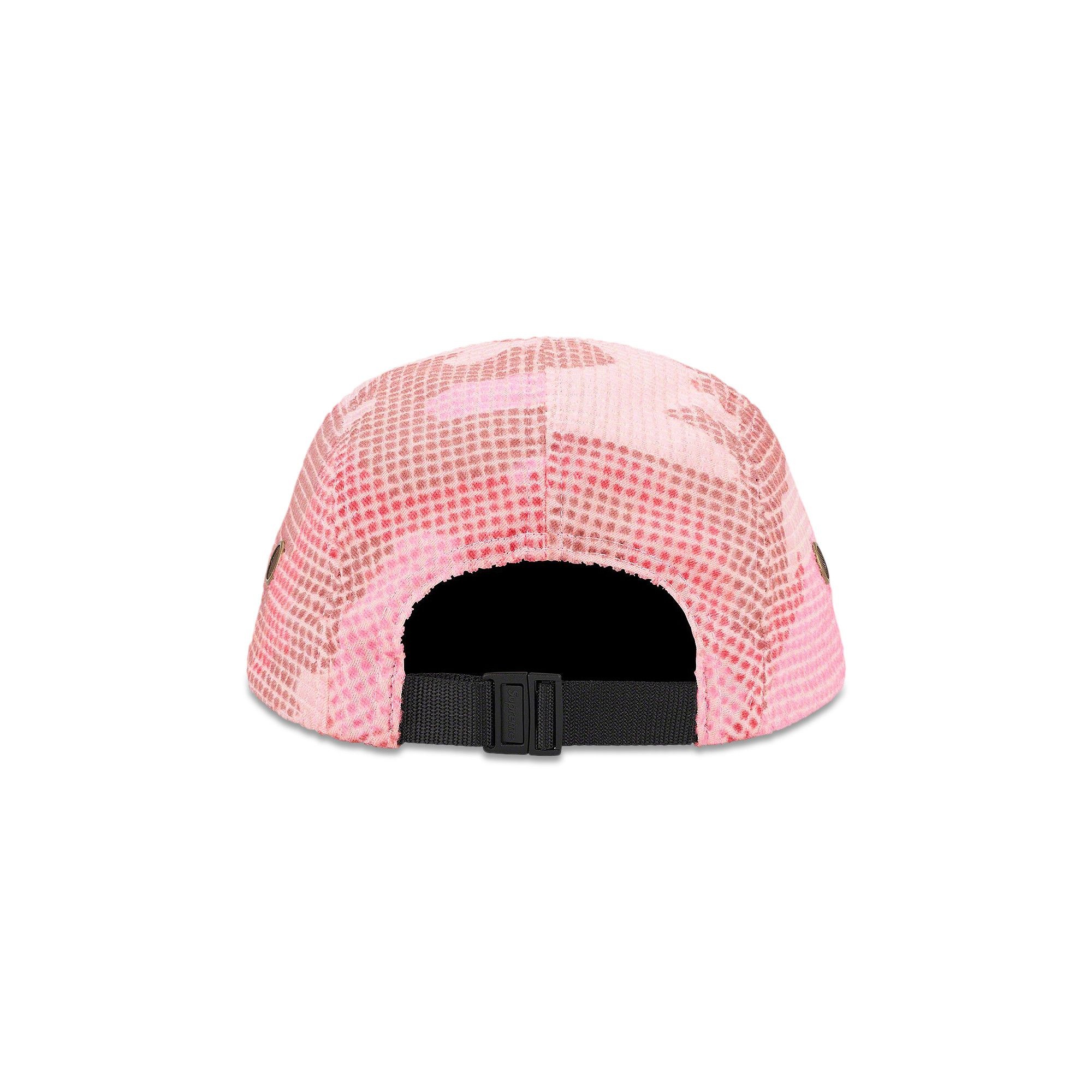 Supreme Camo Grid Velvet Camp Cap 'Pink Camo' - 2