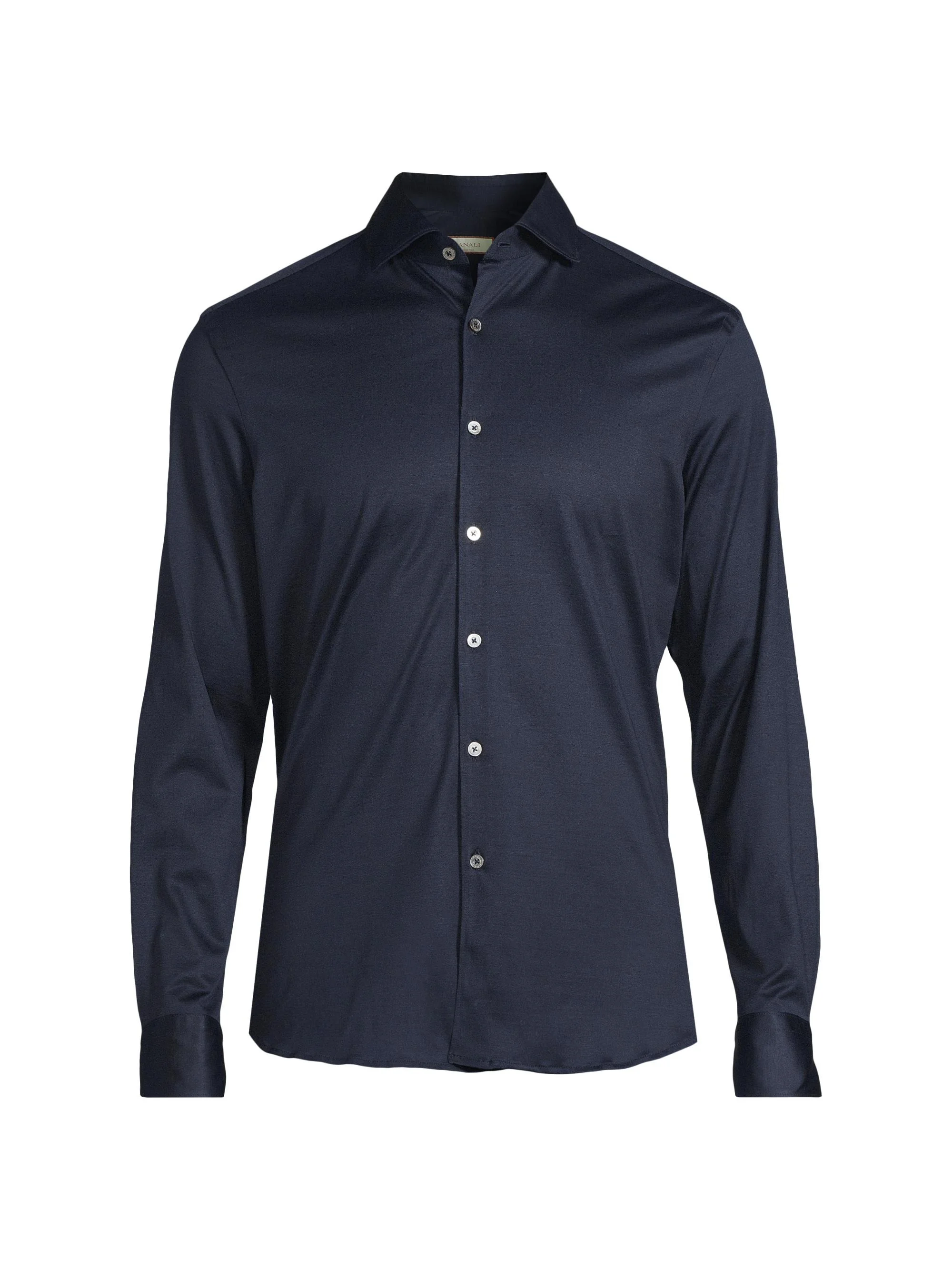 Men's Jersey Sport Shirt - Dark Blue - 1