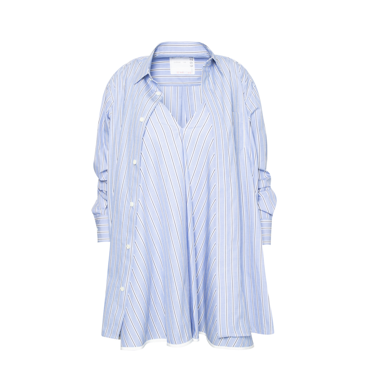VIP【関税送料無料】希少 SACAI BLUE COTTON DRESS sacai Cotton Poplin Dress | REVERSIBLE