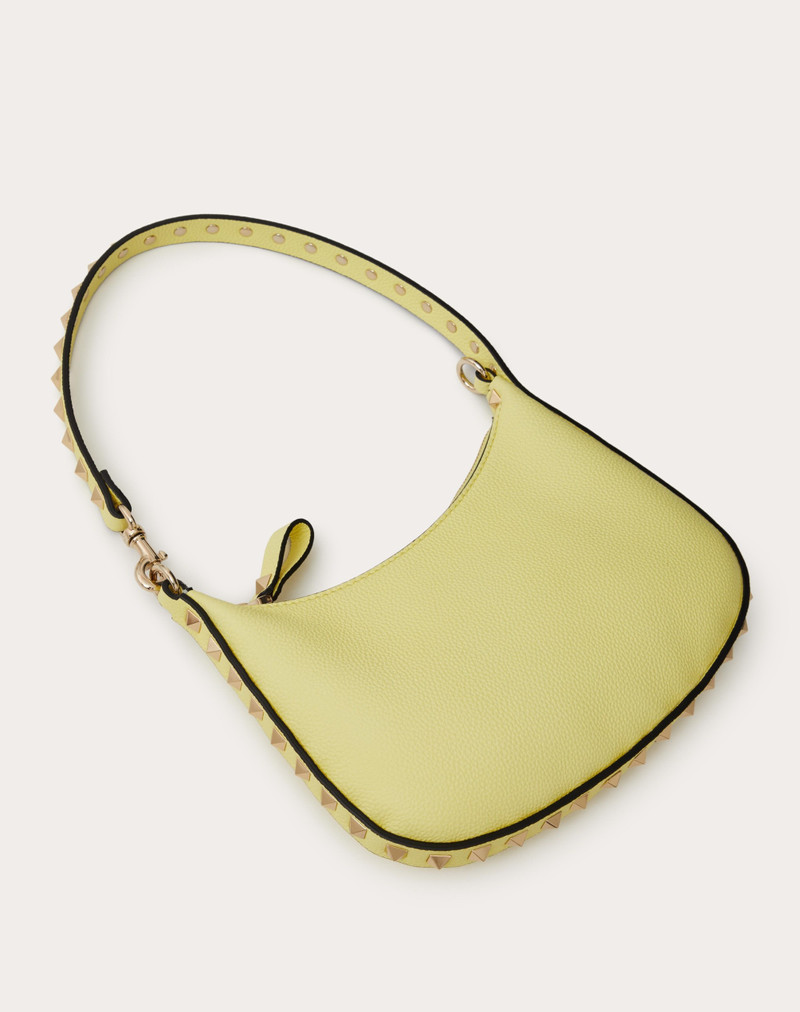 Valentino MINI ROCKSTUD HOBO BAG IN GRAINY CALFSKIN outlook