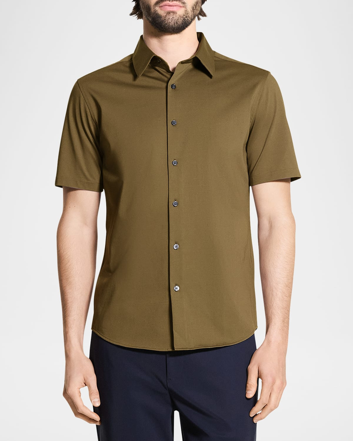 Men's Irving Short Sleeve Shirt in Structure Knit - 4