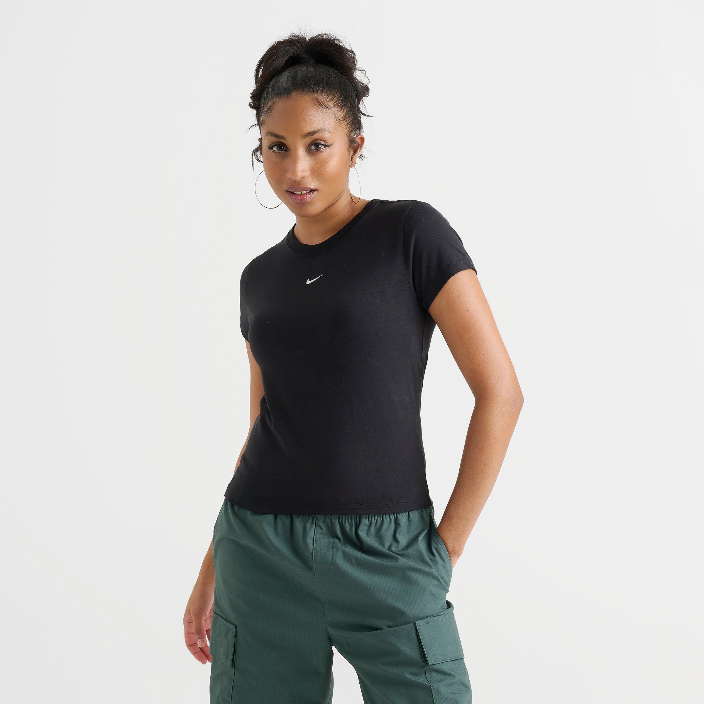 WOMEN'S NIKE SPORTSWEAR CHILL KNIT MOD CROP T-SHIRT - 3