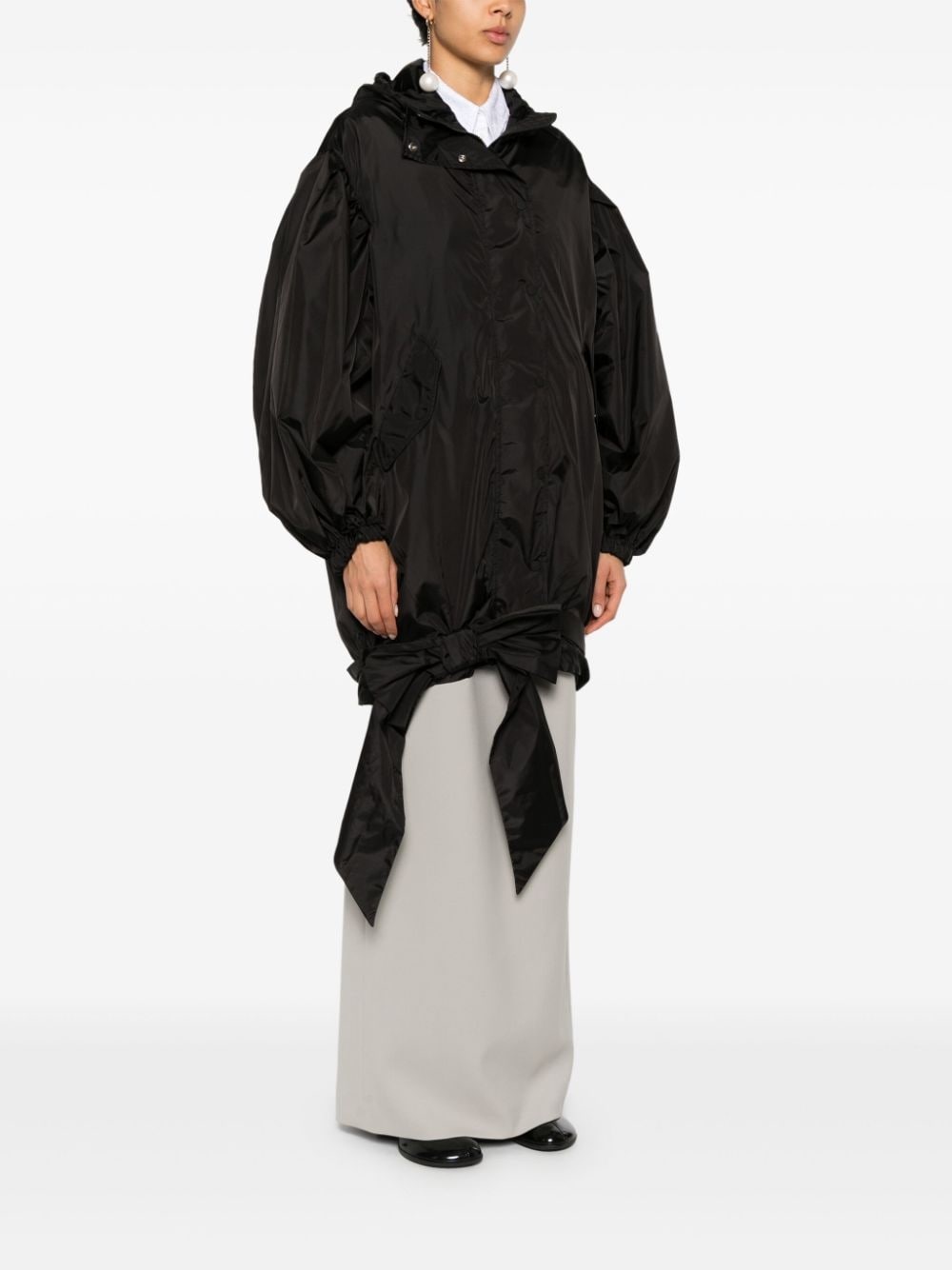lightweight bow-belt jacket - 3