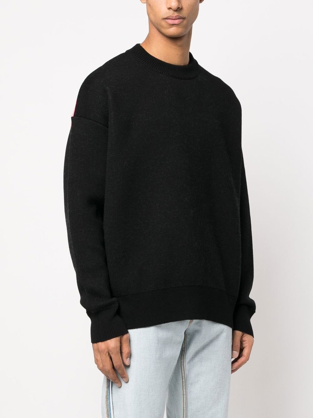 palm tree intarsia-knit wool sweater - 4