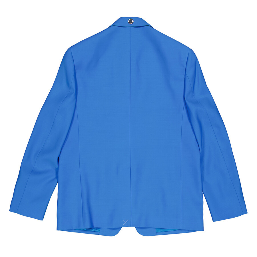 Burberry Men's Vivid Blue Wool Tailored Jacket - 2