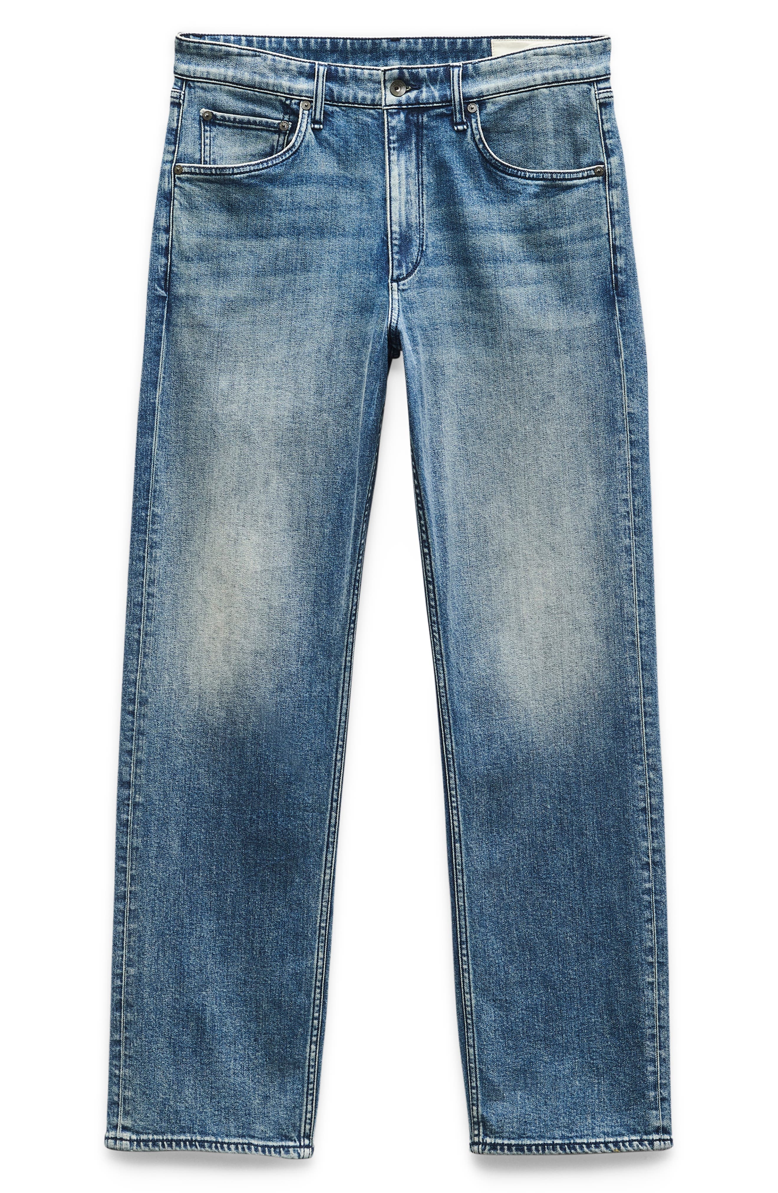 rag & bone Fit 4 Authentic Stretch Straight Leg Jeans in Damian at Nordstrom - 5