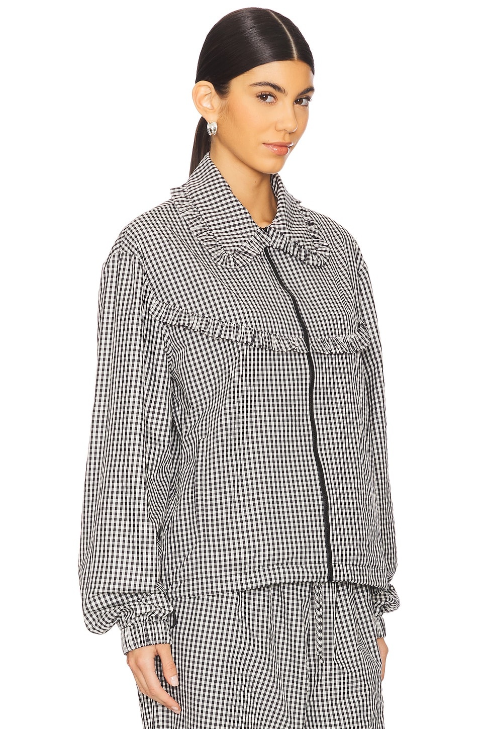 Archie Ruffle Trim Track Jacket - 2