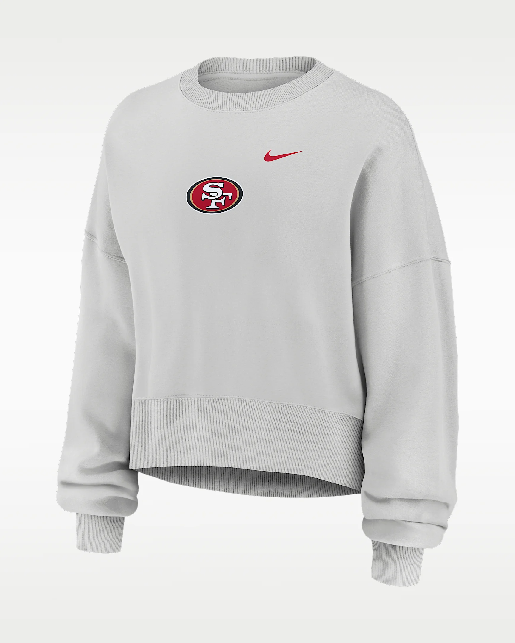 San Francisco 49ers Primetime Phoenix Women's Nike NFL Oversized Pullover Crew - 1