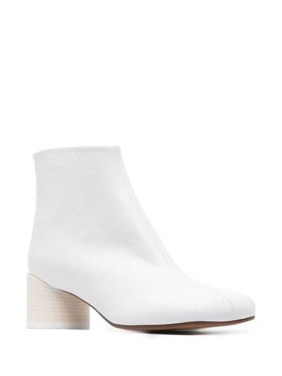MM6 Maison Margiela Anatomic square-toe ankle boots outlook