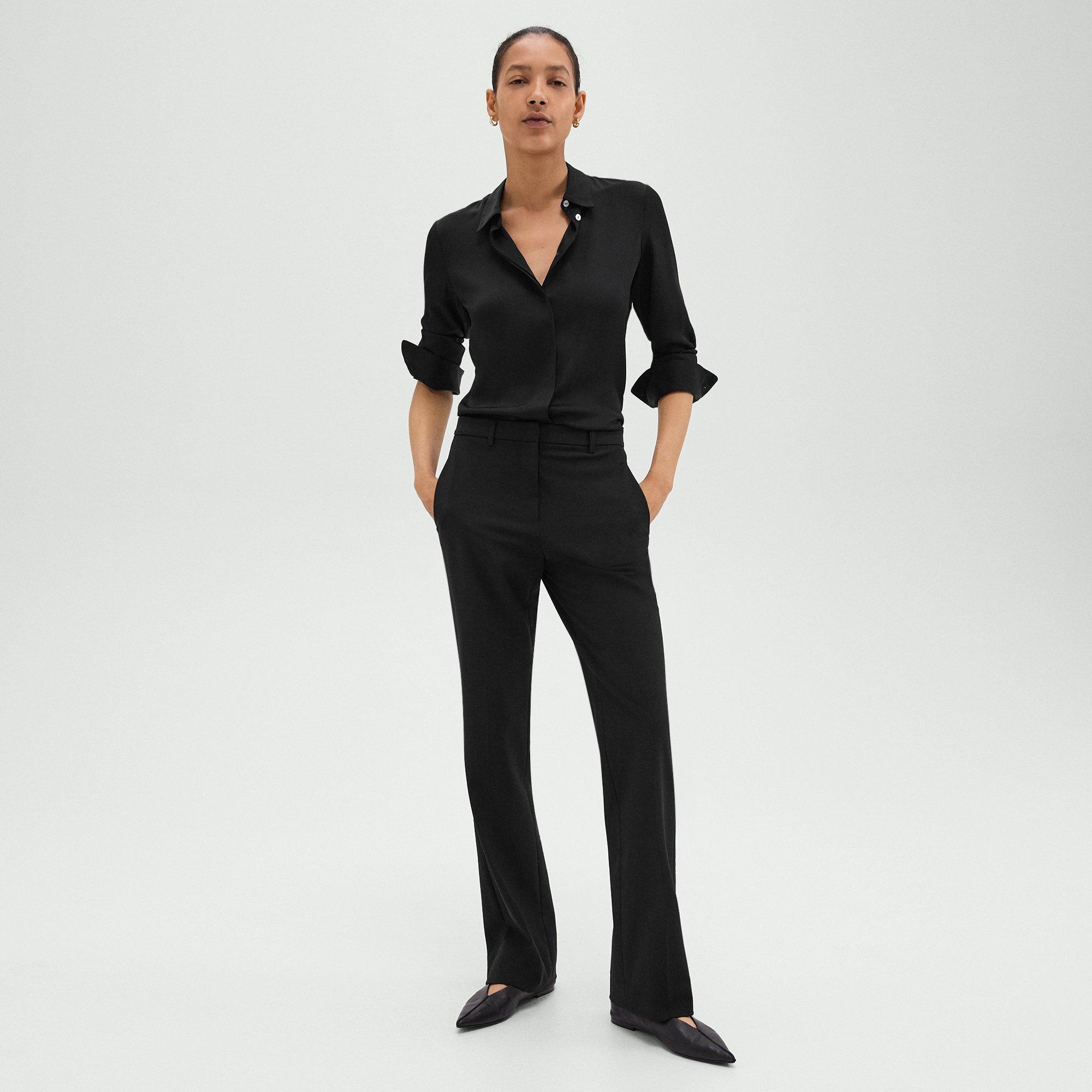 Flared Pant in Good Wool - 3