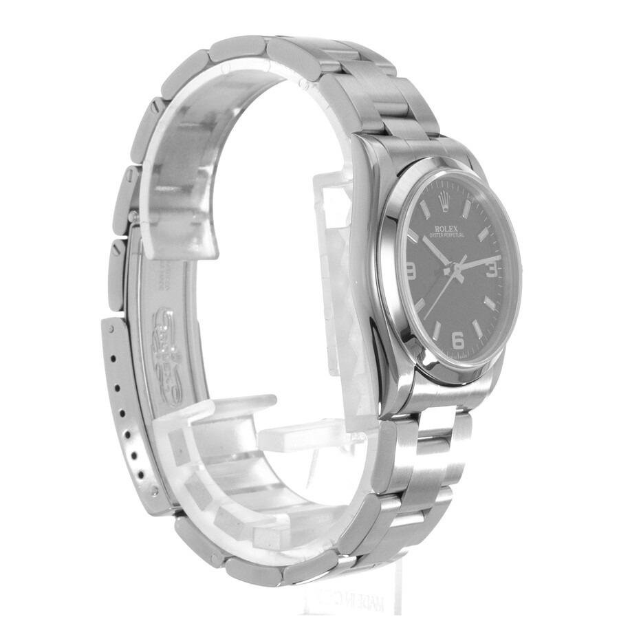 Pre-owned Rolex Oyster Perpetual 31 Automatic Black Dial Ladies Watch 77080 BKSO - 6