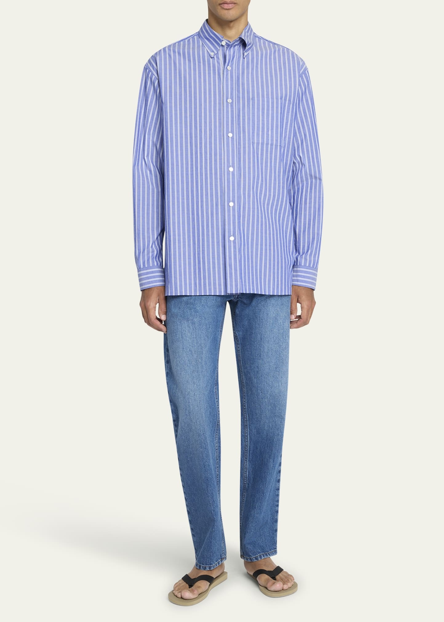 Men's Bresson Striped Poplin Sport Shirt - 2