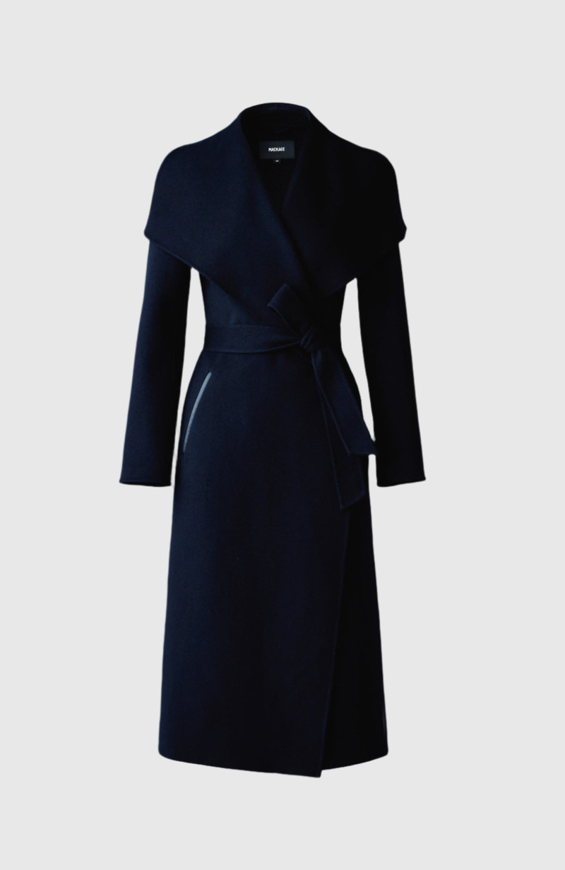 MAI-CN Double-face wool wrap coat 1