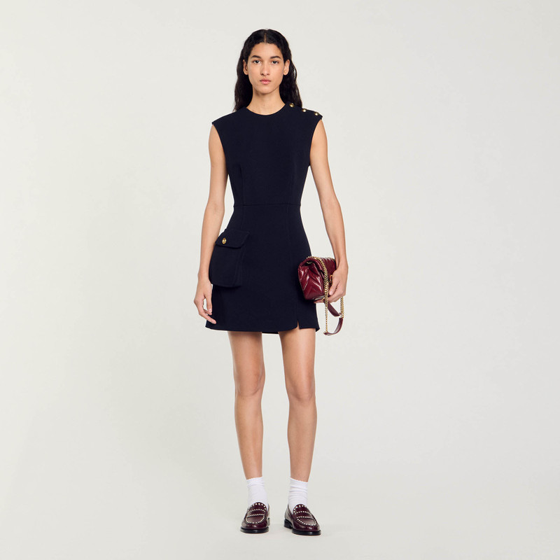 Sandro SHORT DRESS WITH BUTTONS outlook