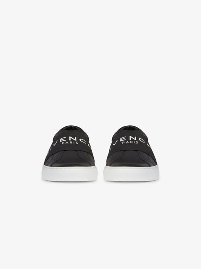 Givenchy GIVENCHY PARIS strap sneakers in leather outlook