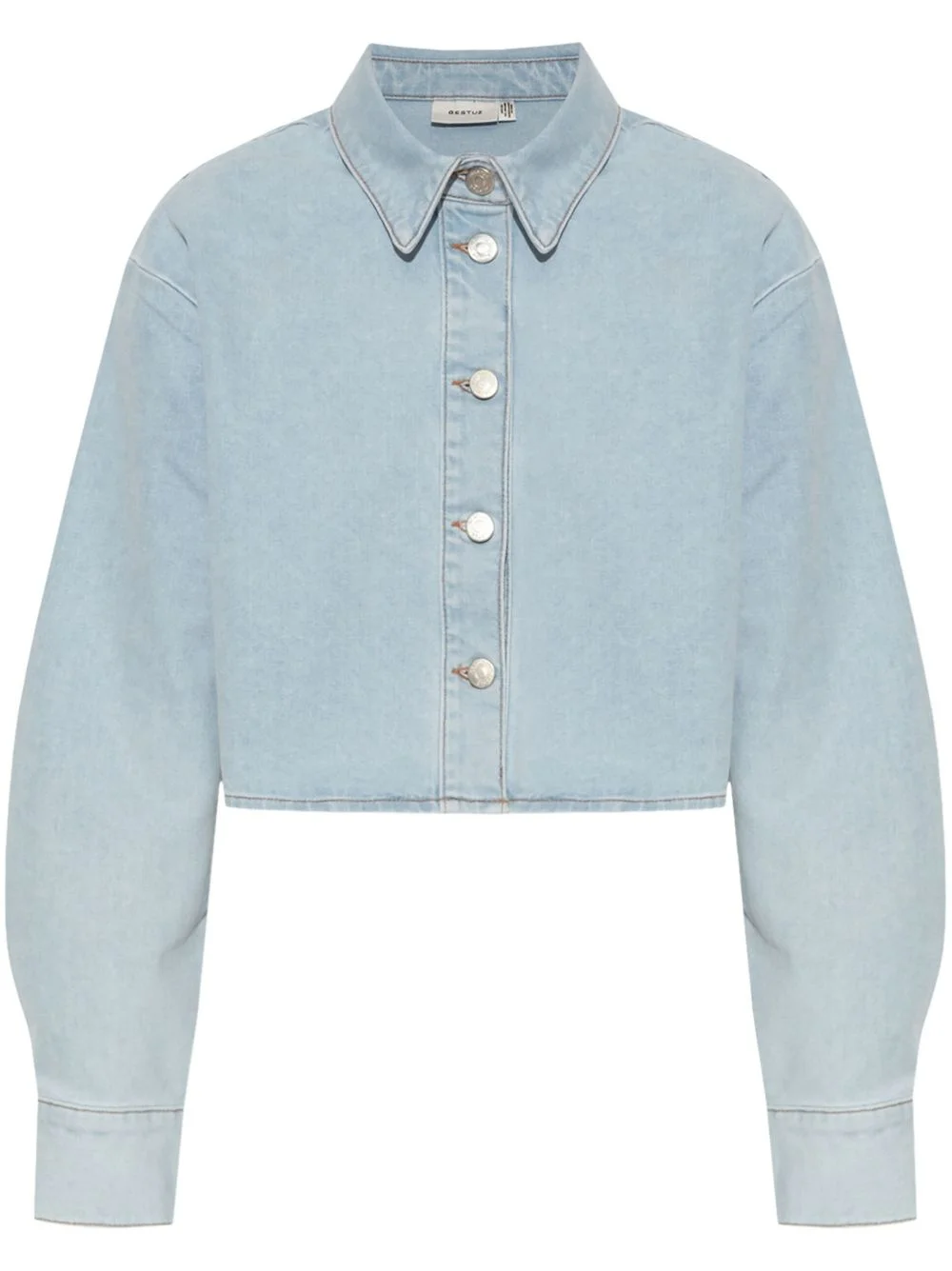washed buttoned shirt - 1