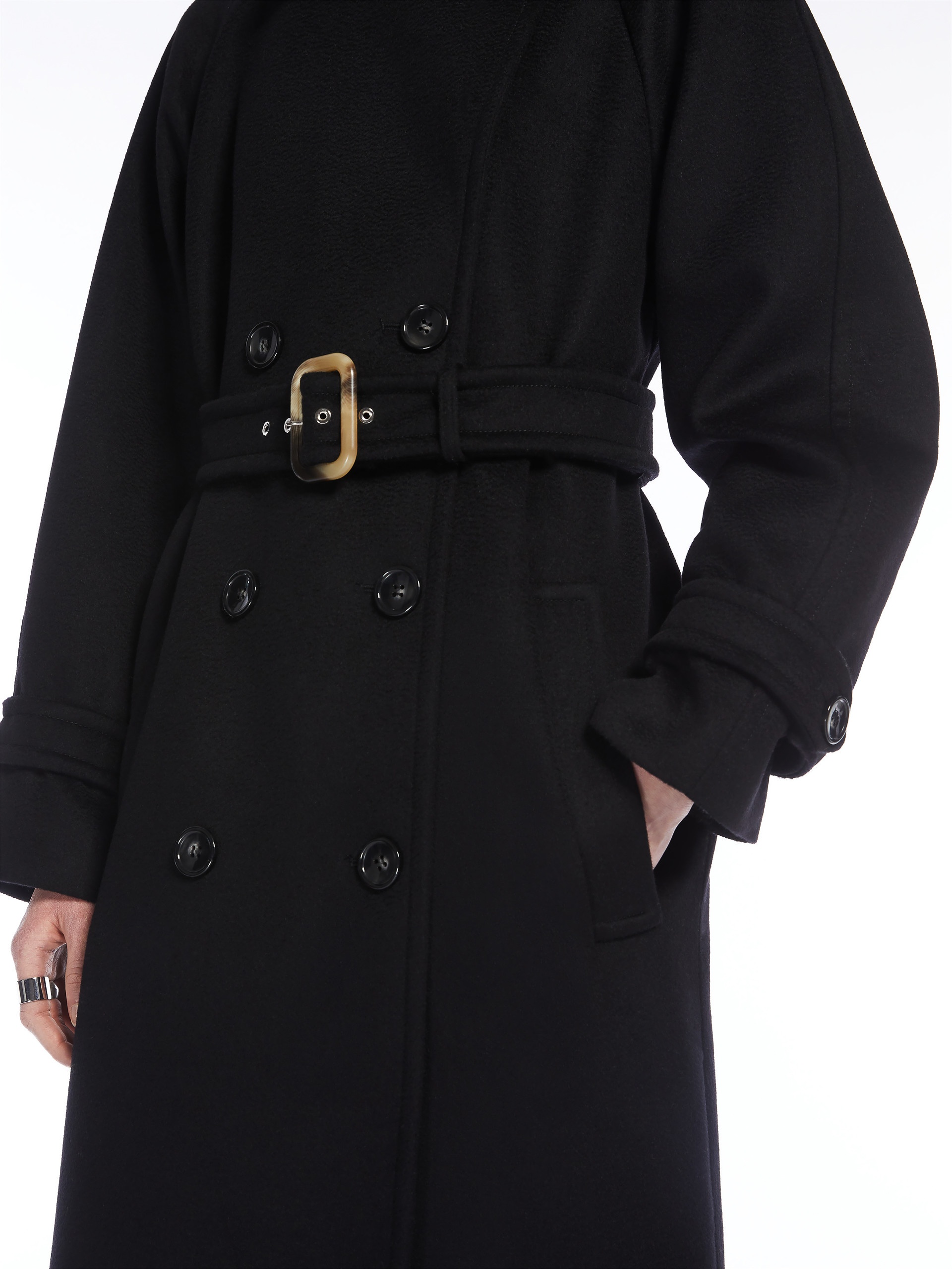 LEANDRO Double-breasted pure wool coat - 6