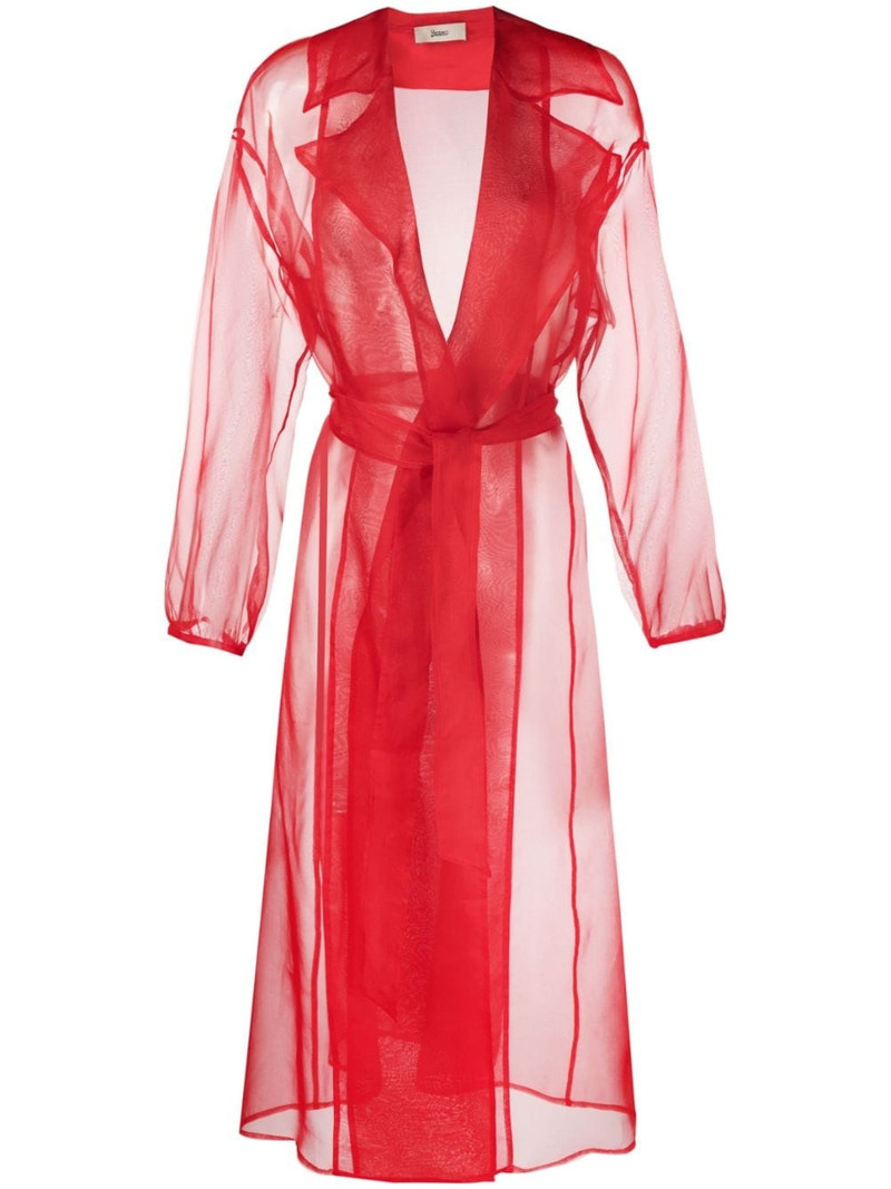 belted silk coat 1