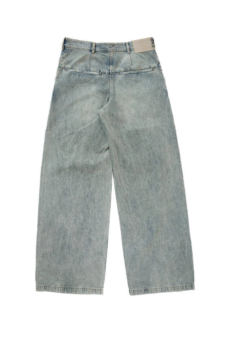 entire studios Entire Studios Washed Denim Jeans Surface Wave outlook