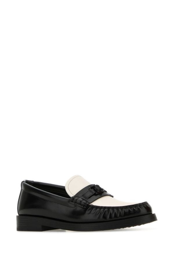 ローファー・オックスフォード JIMMY CHOO Two-Tone Leather Addie Loafers JIMMY CHOO Two-tone leather Addie loafers | gebnegozionline
