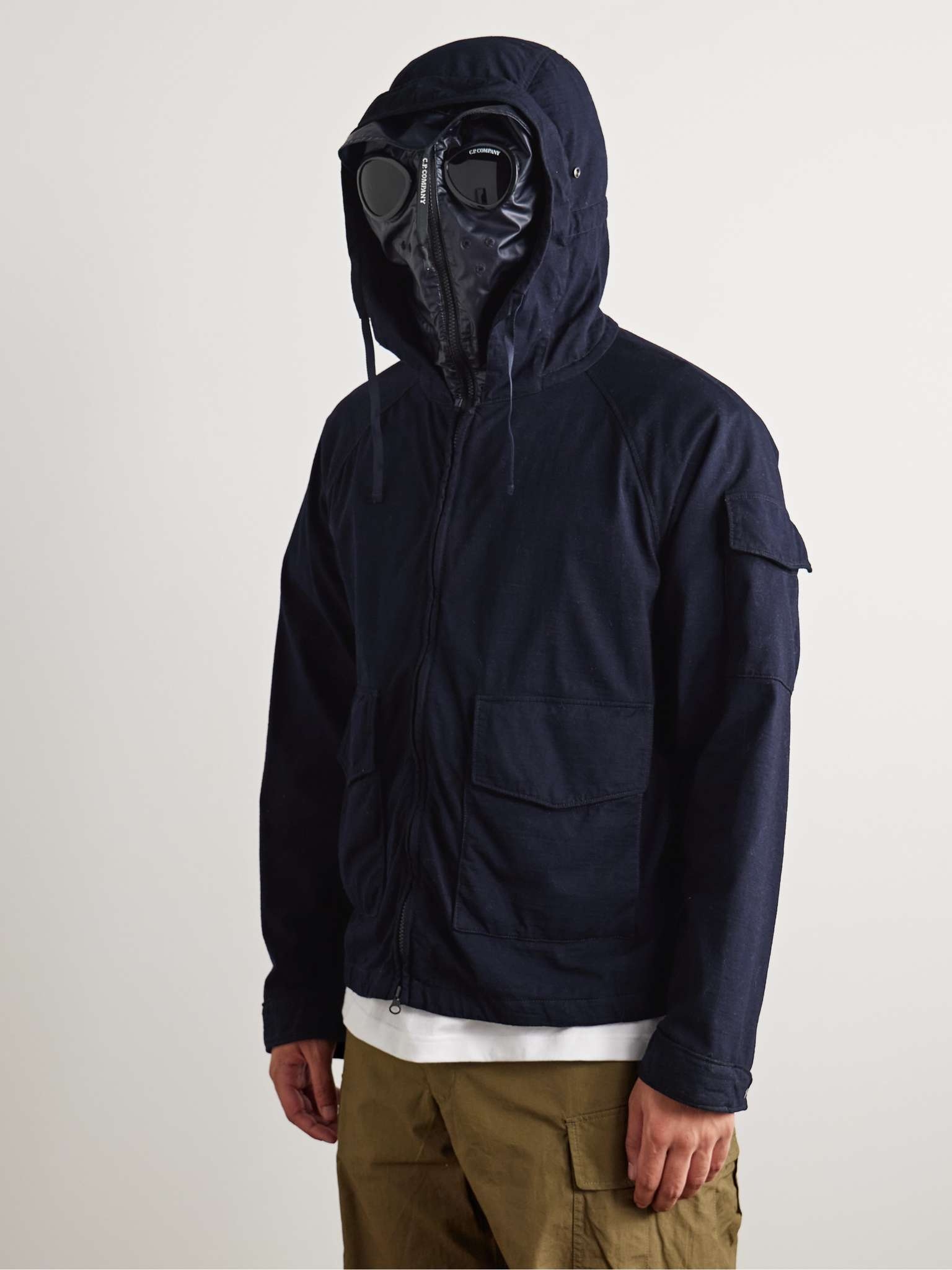 Explorer Goggle-Appliquéd Jersey and Coated-Shell Hooded Jacket - 6